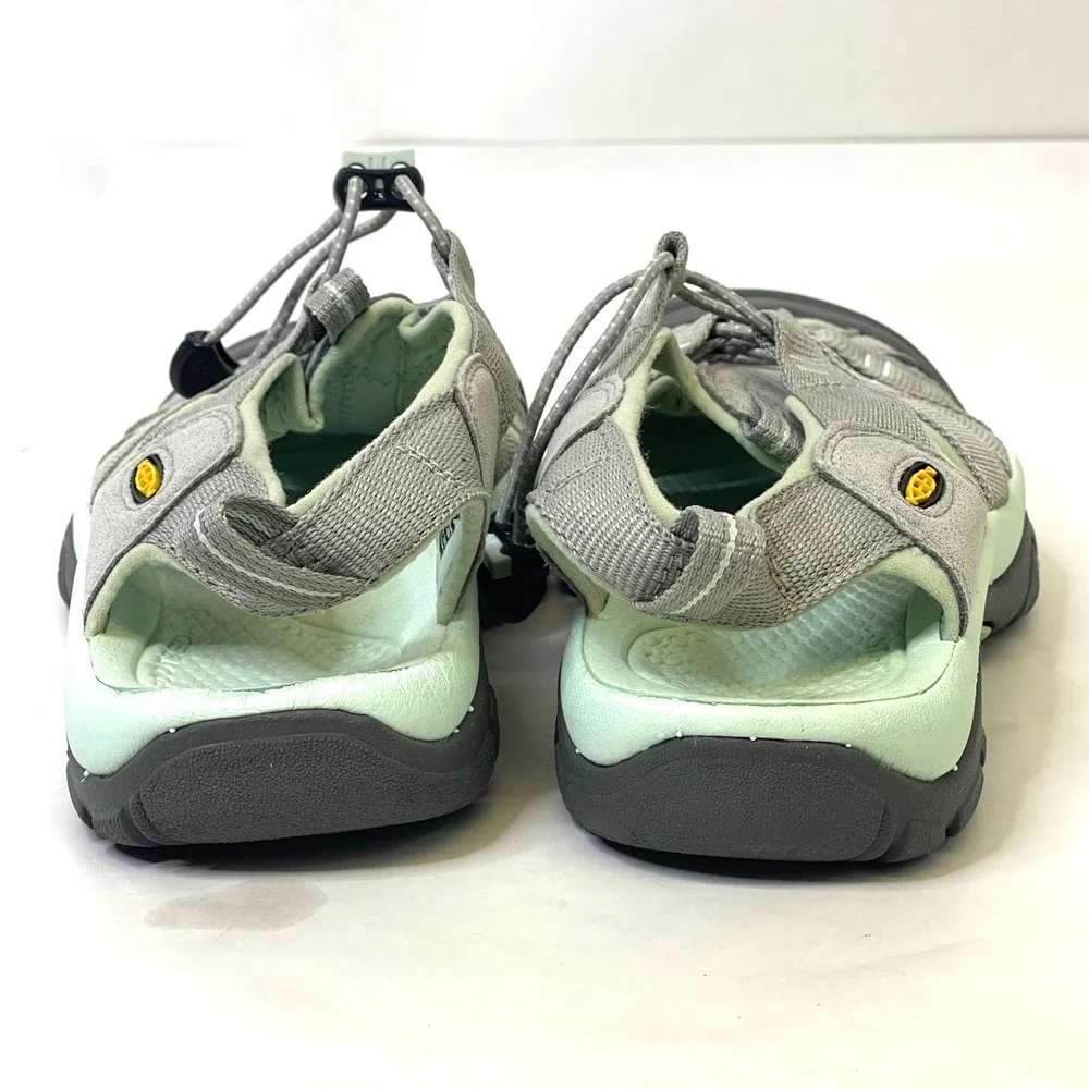 NWOB Keen Newport H2 Womens 9.5 Gray Green Waterproof Sandals Hiking Water Sport